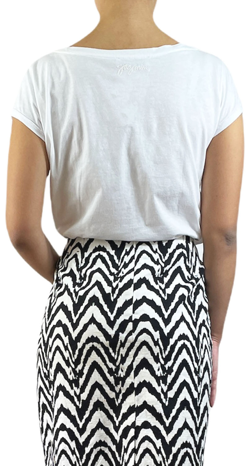 Polera Blanca Lentejuelas