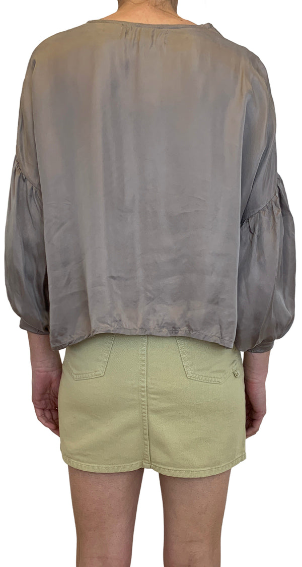 Blusa Crop Taupe