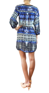 Vestido de Seda Azul