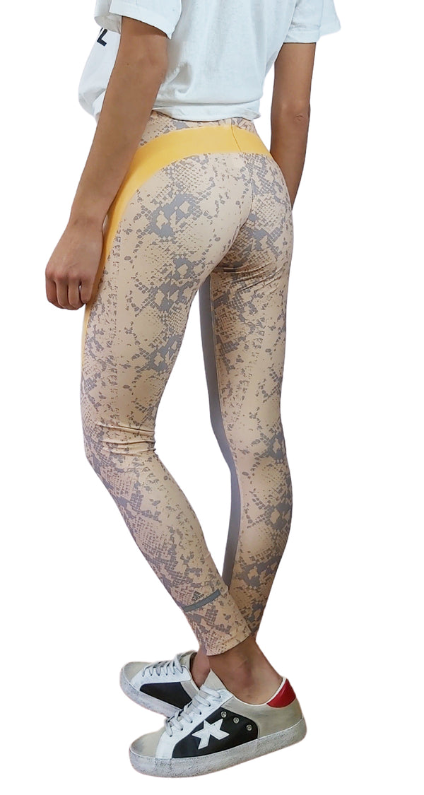 Leggings Reptil Naranjo