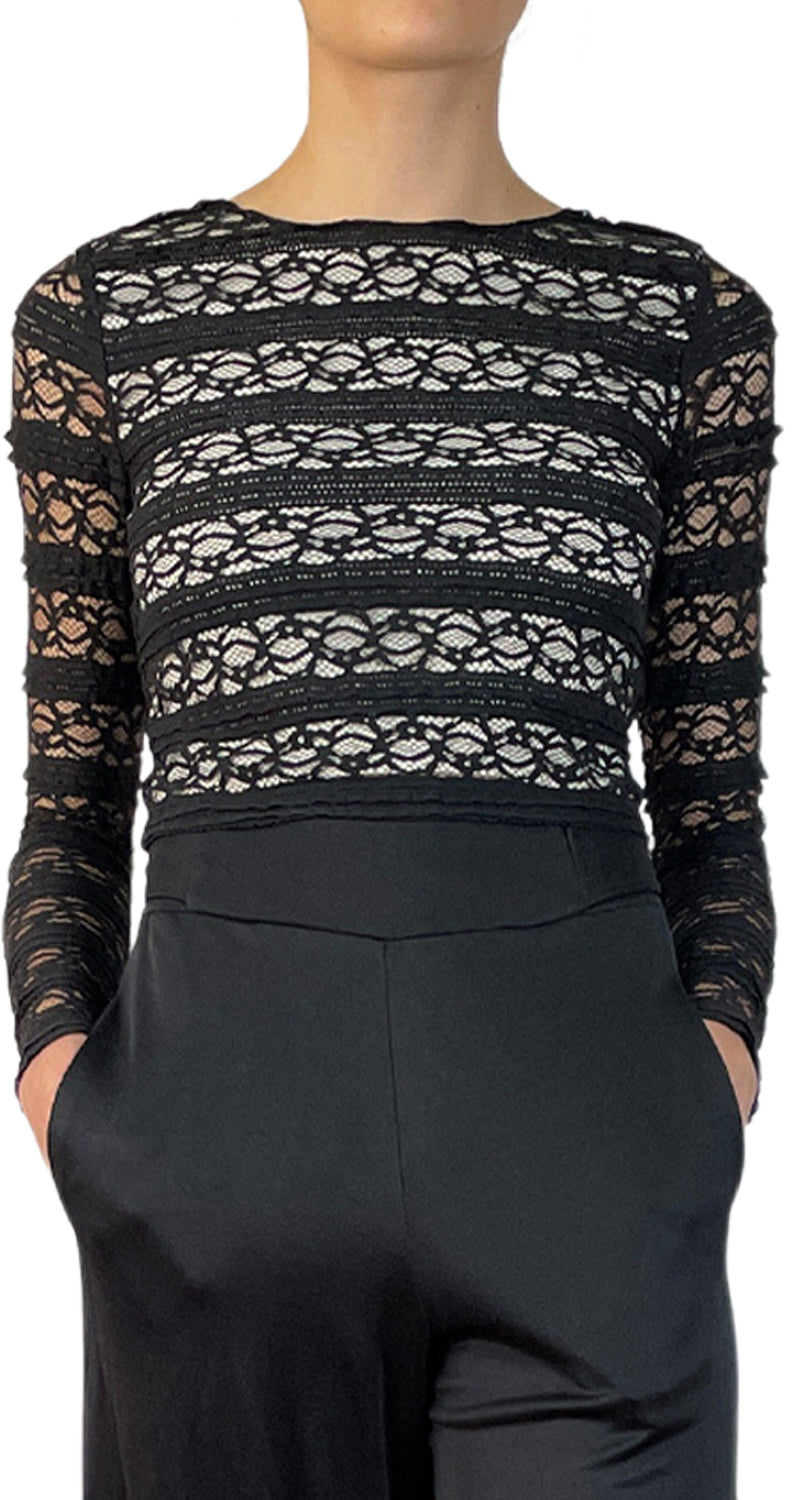 Blusa Negra de Encajes