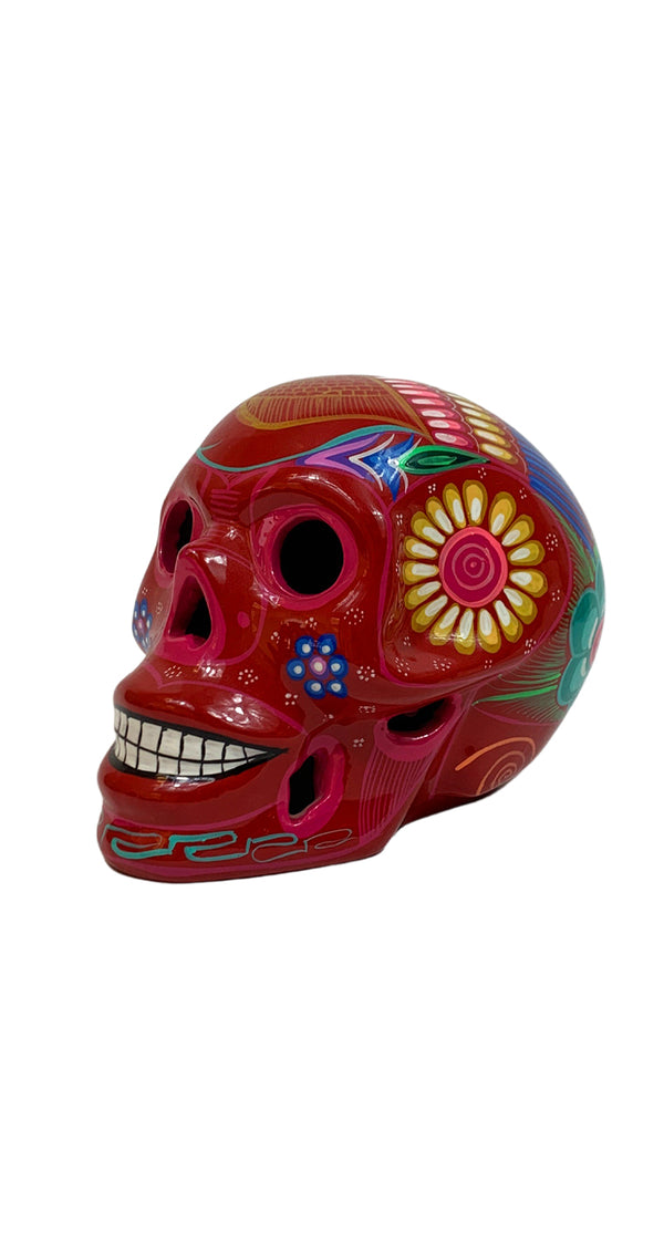 Calavera Mexicana Roja