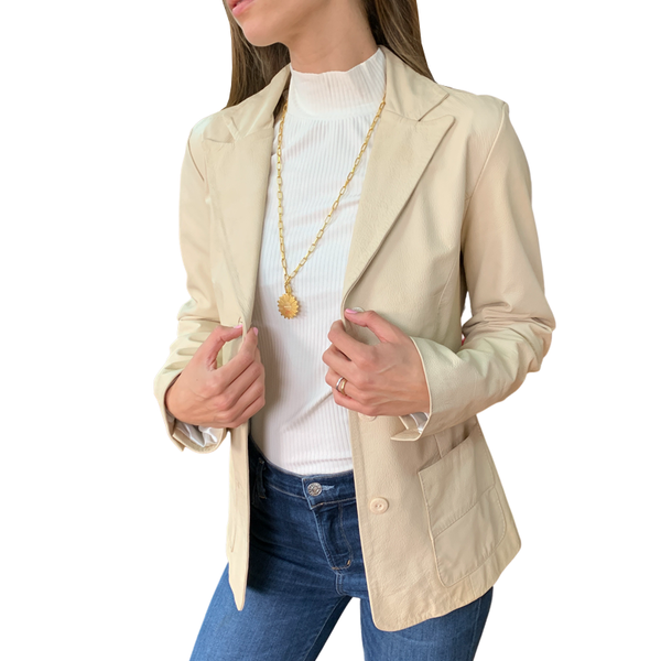 Blazer Cuero Largo