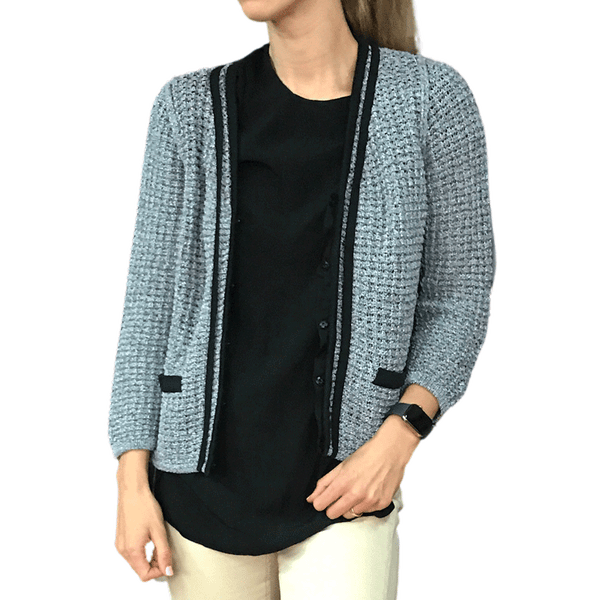 Chaqueta Punto Gris