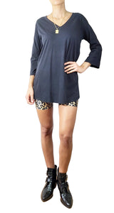 Polera Negra de Algodón