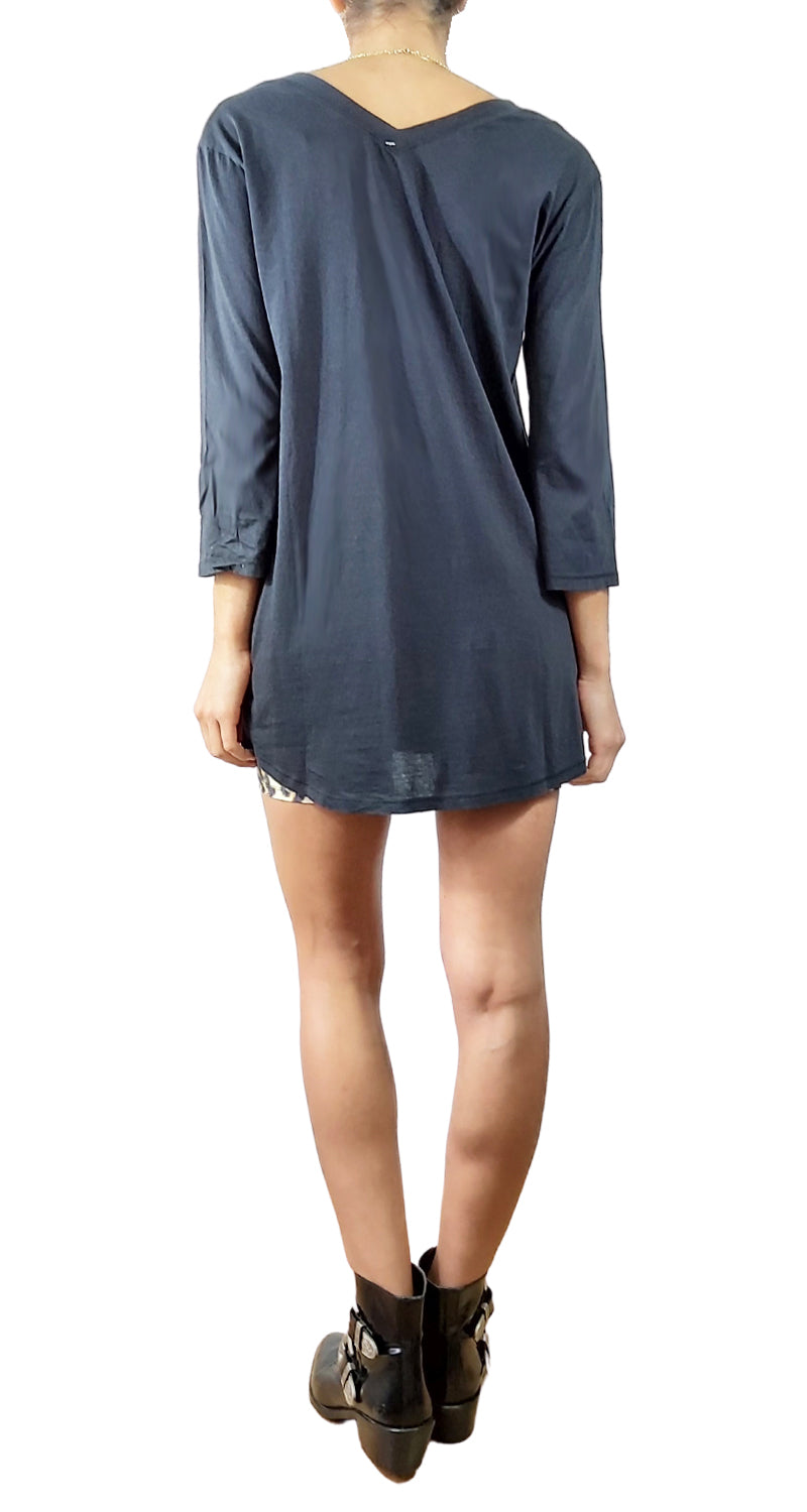 Polera Negra de Algodón