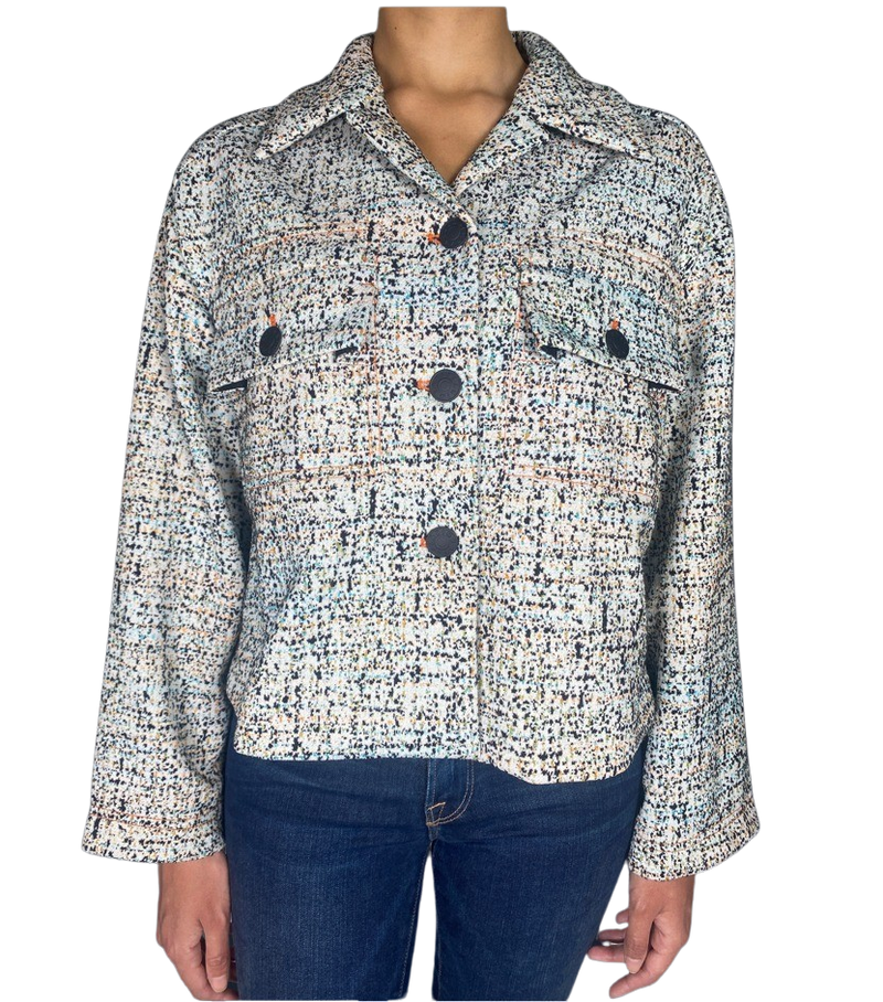 Chaqueta Tweed Multicolor