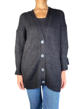 Sweater Negro Botones