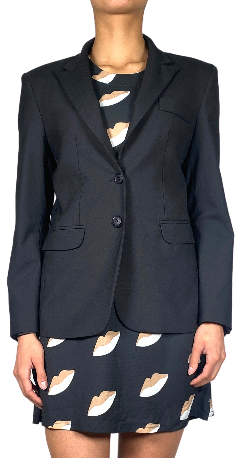 Blazer Lana Negro