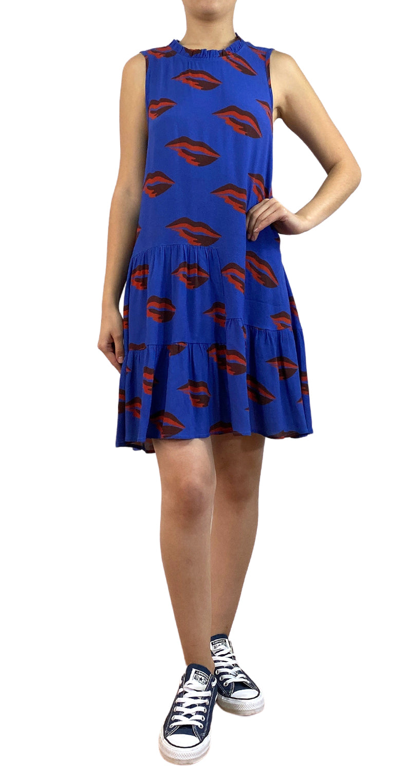 Vestido Azul Besos