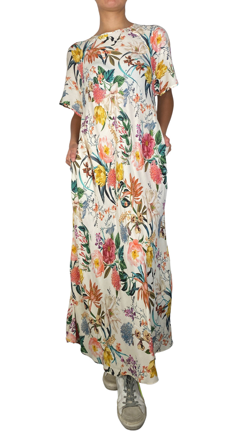 Vestido Maxi Estampado Flores