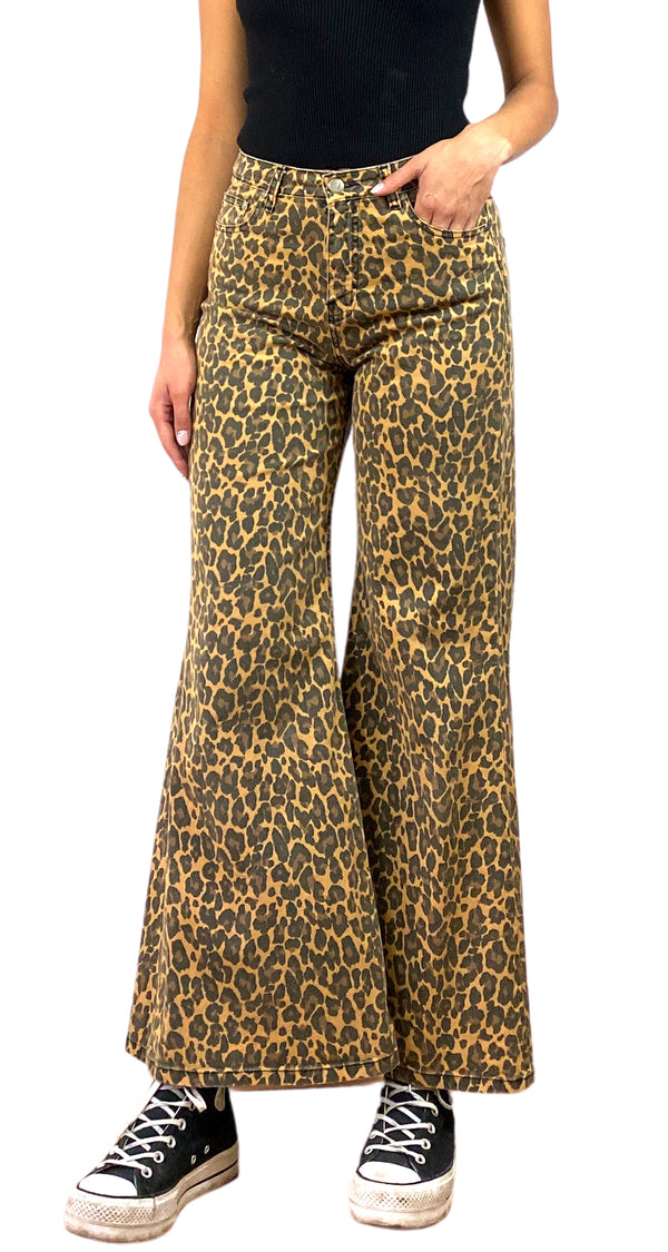 Pantalón Denim Animal Print