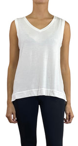 Polera Blanca Sin Mangas