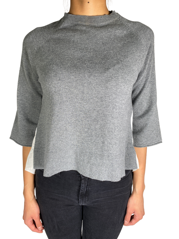Sweater Gris Sin Mangas