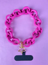 Porta Celular Cadenas Rosa