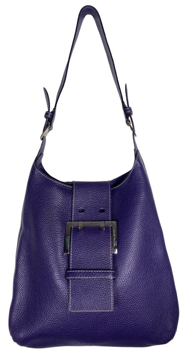 Bolso Morado Cuero