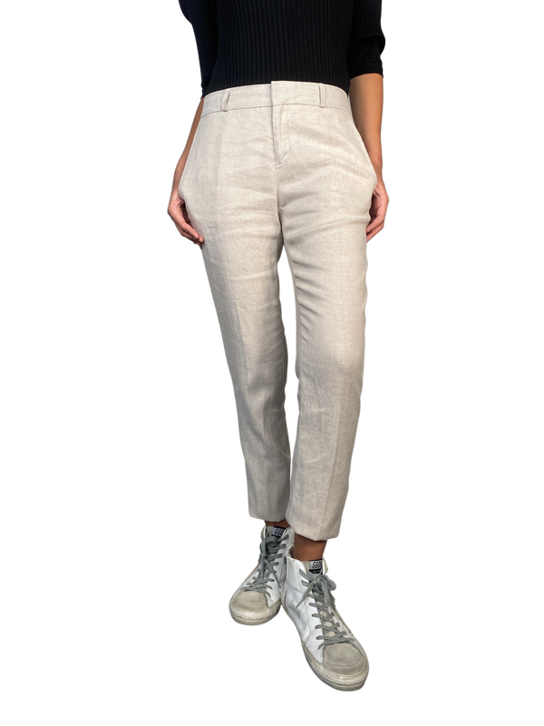 Pantalón Lino Beige