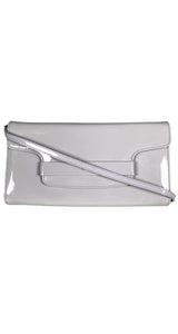 Cartera Charol Gris