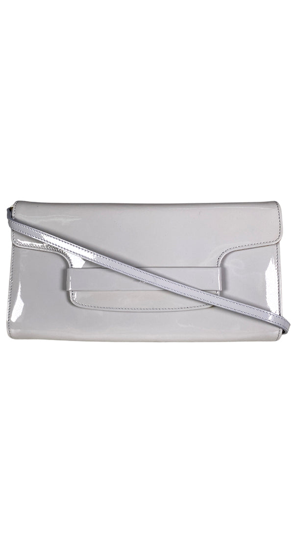 Cartera Charol Gris