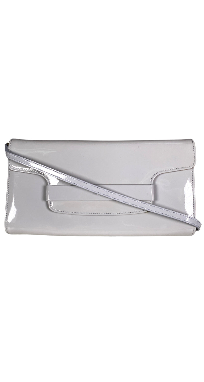 Cartera Charol Gris