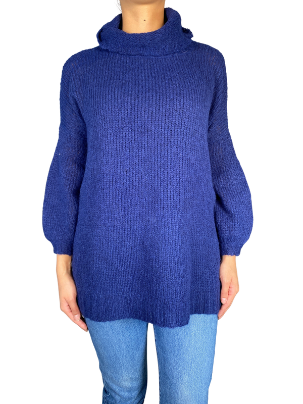 Sweater Azul Baby Alpaca