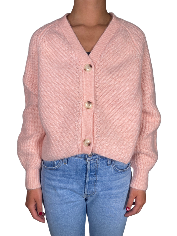 Sweater Cardigan Rosado