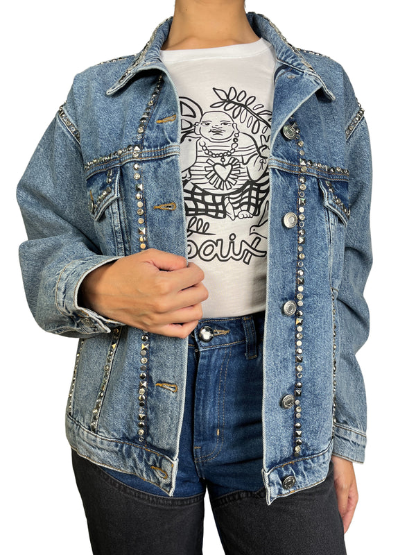 Chaqueta Denim Aplicaciones