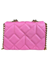 Bandolera Rosa Chicle Cuero