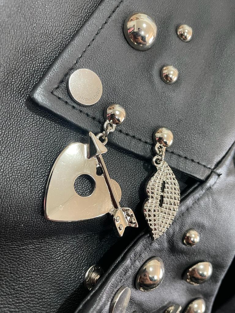 Chaqueta Cuero Negro