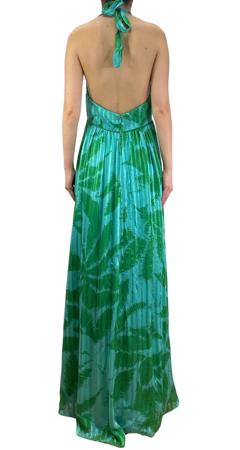 Vestido Seda Verde