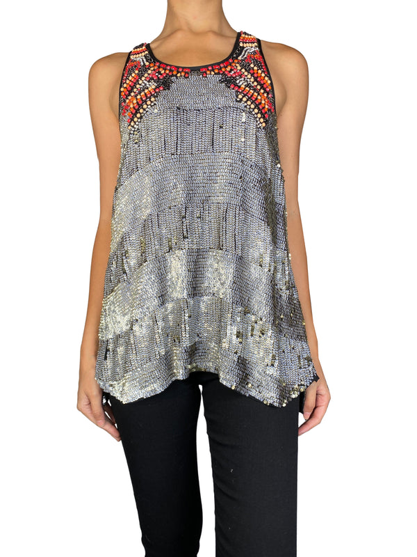 Blusa Lentejuelas y Apliaciones