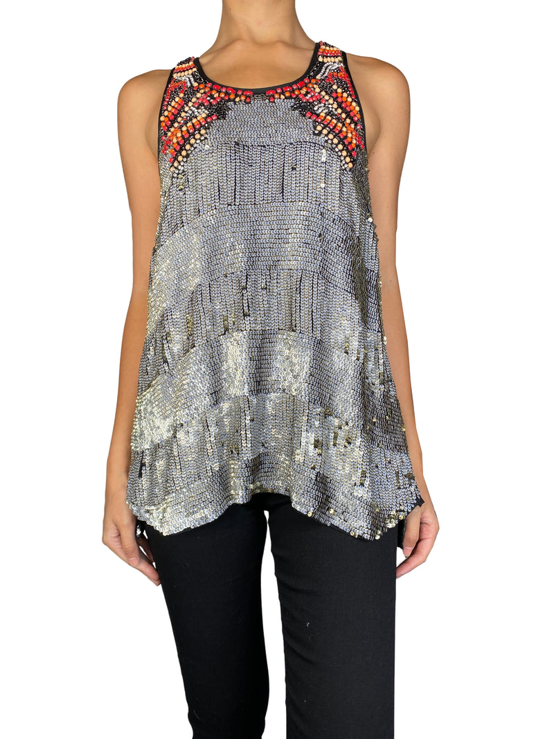 Blusa Lentejuelas y Apliaciones