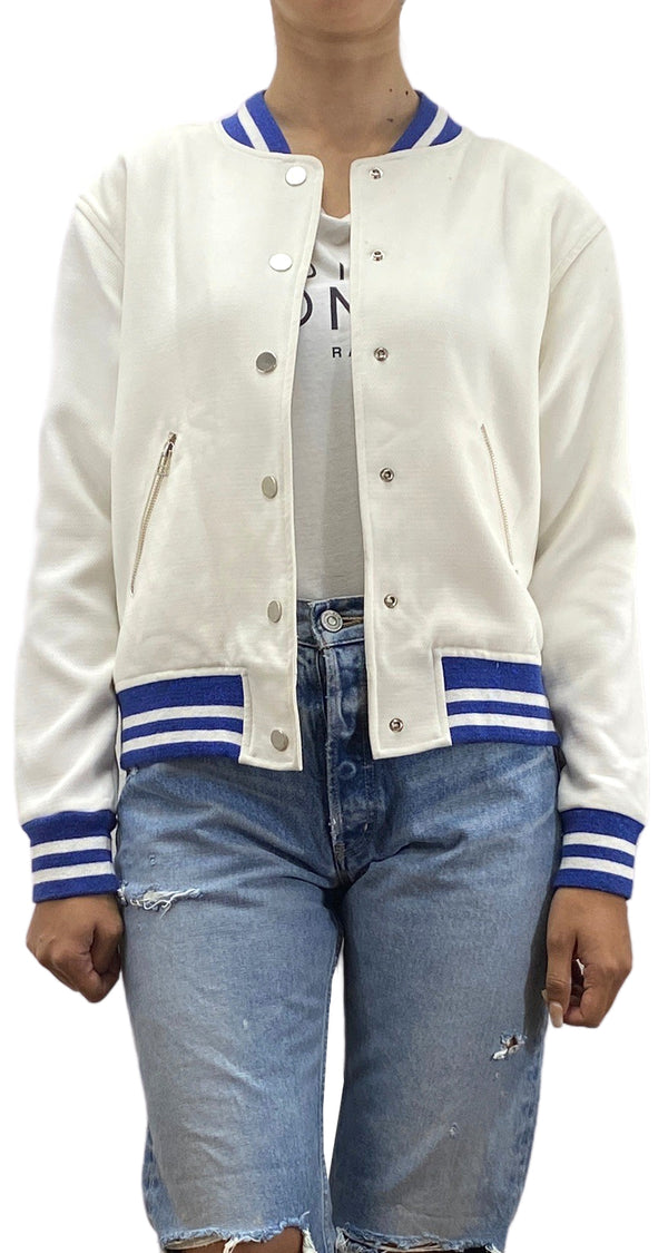 Chaqueta Bomber Blanca