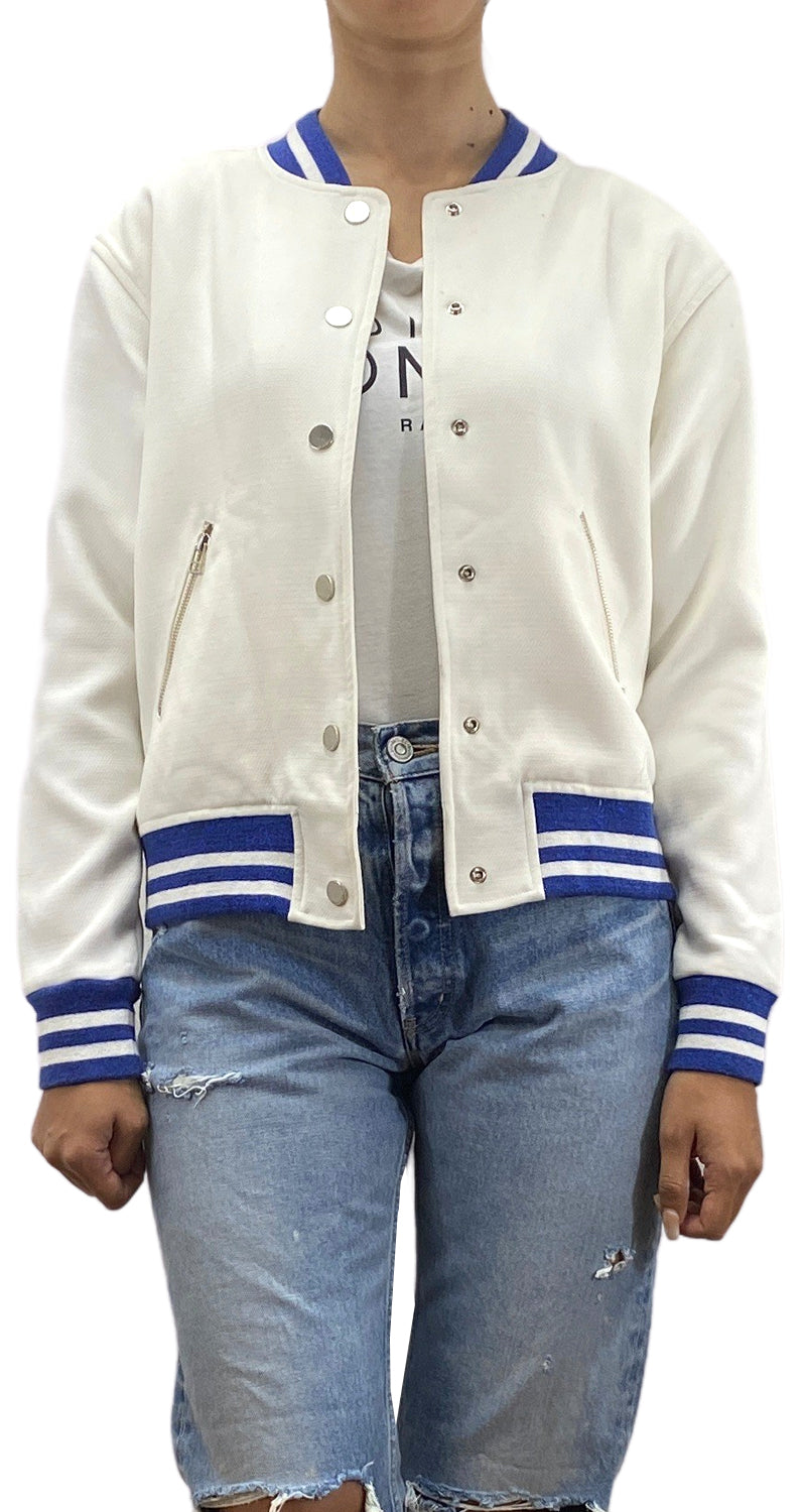 Chaqueta Bomber Blanca