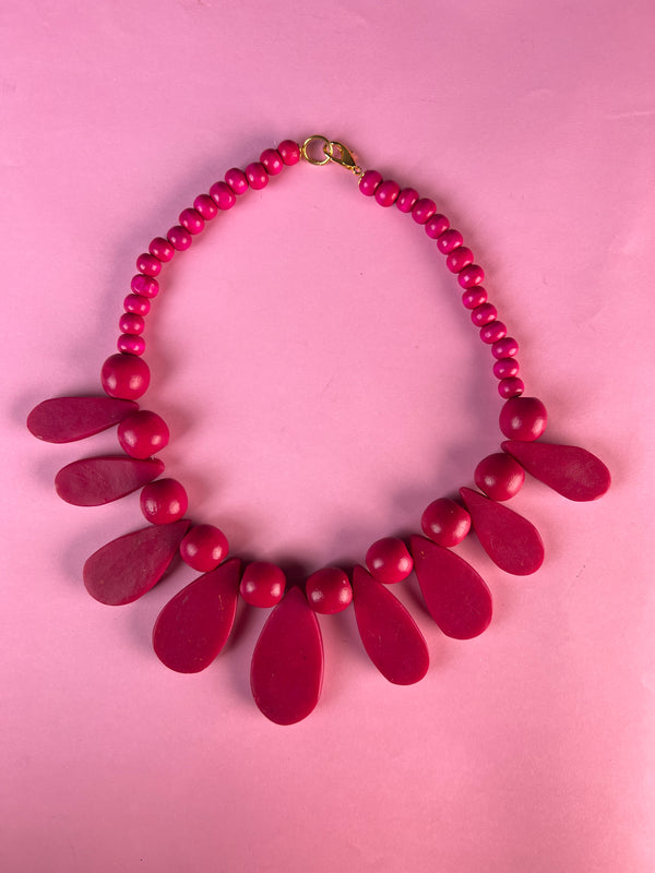 Collar Drops Fucsia