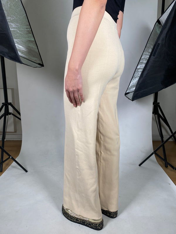 Pantalón Elasticado Beige