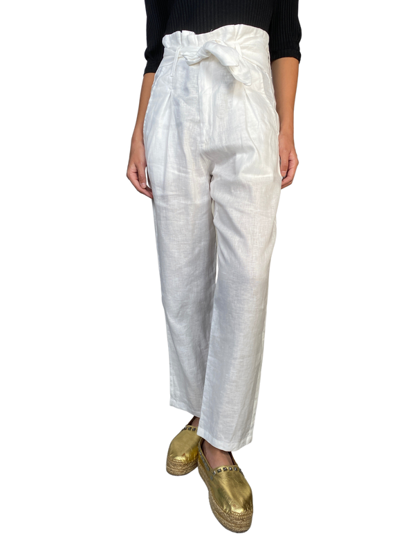 Pantalón Lino Blanco