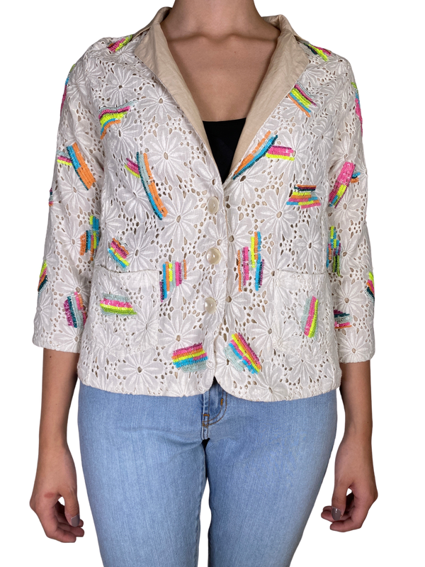 Chaqueta Guipur Lentejuelas