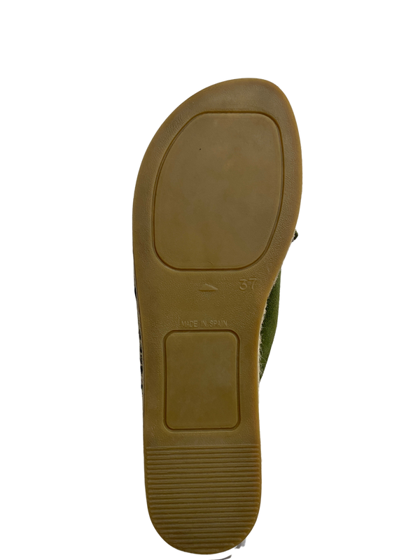 Sandalias Cruzadas Verdes