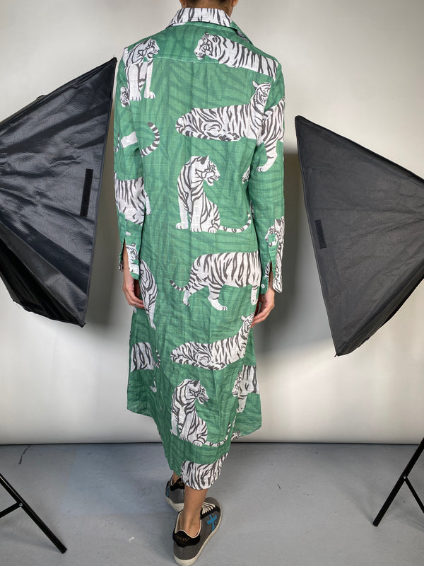 Vestido Camisero de Tigres
