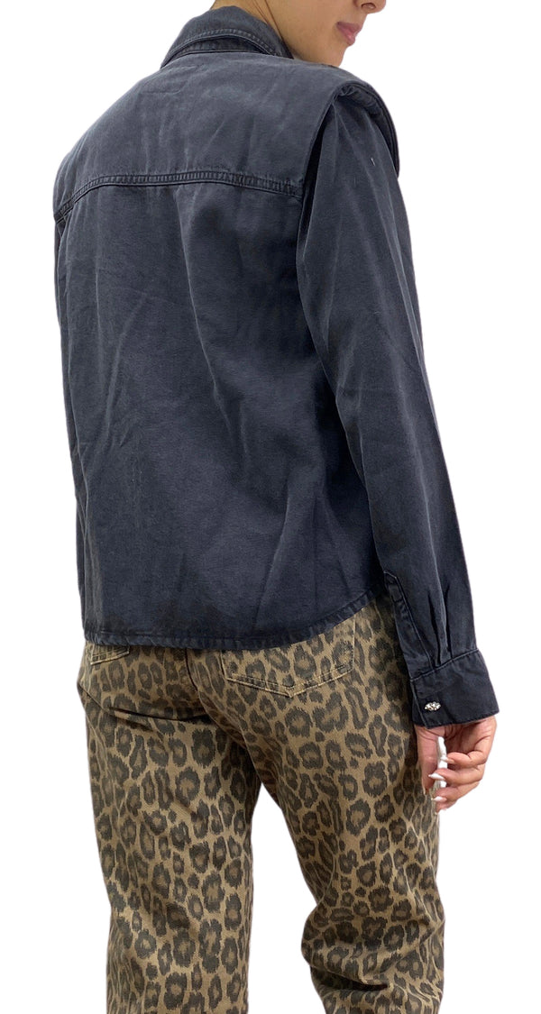 Camisa Denim Negra