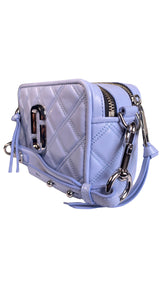 Bandolera Cuero Celeste