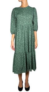 Vestido Verde Floreado