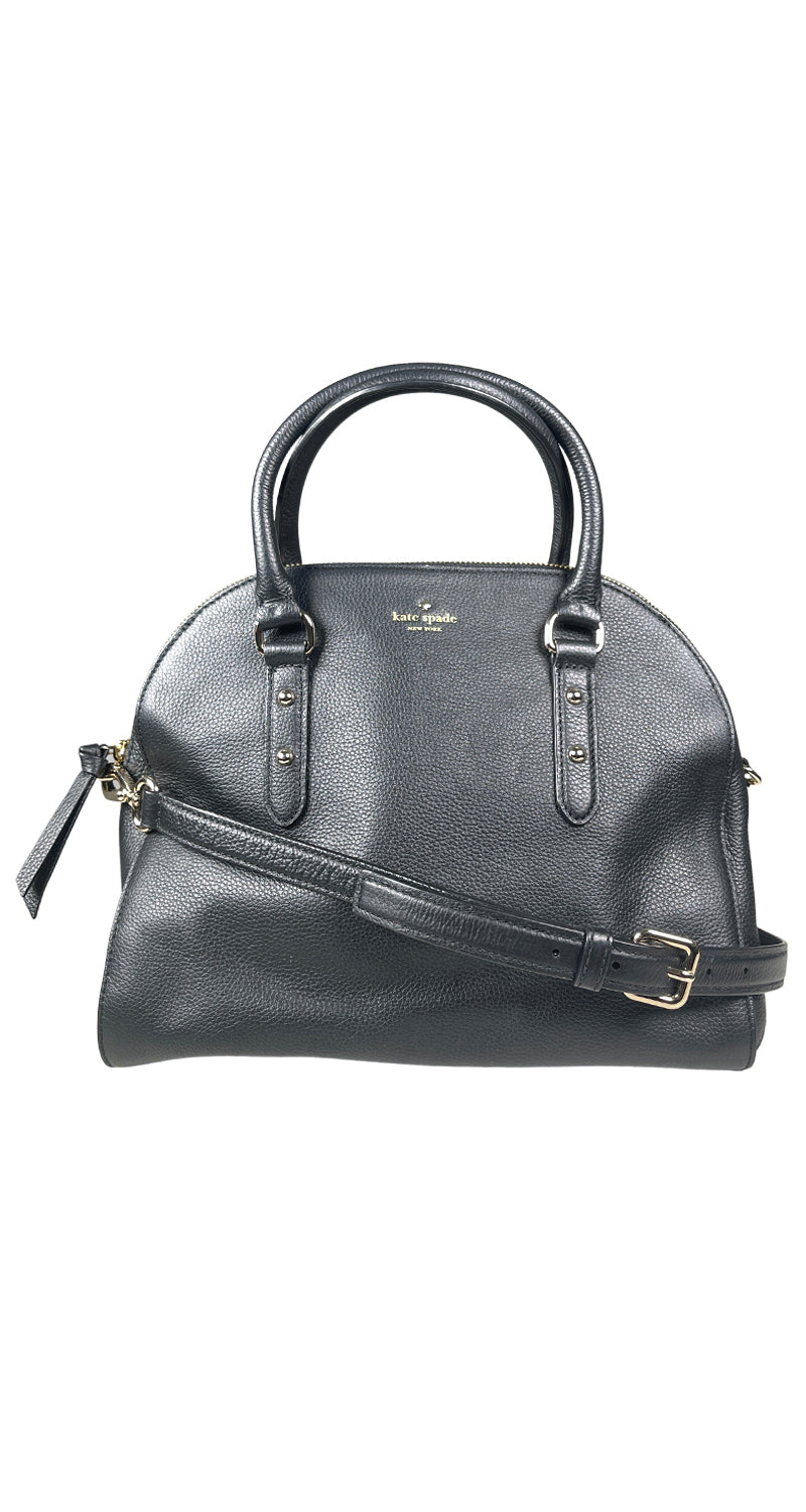 Cartera Negra Cuero