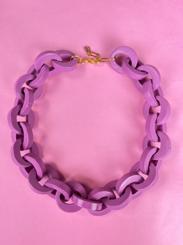 Collar Cadena Lila
