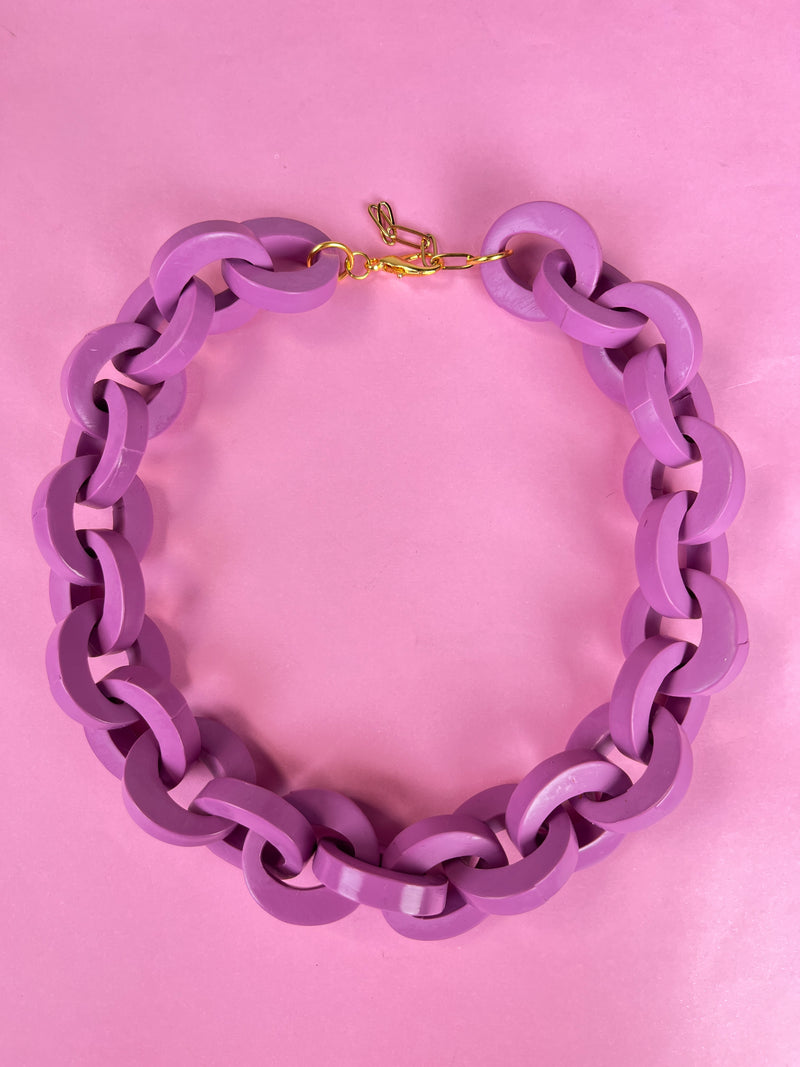 Collar Cadena Lila