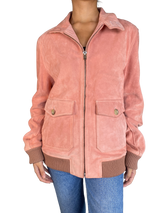 Chaqueta Rosa de Cuero