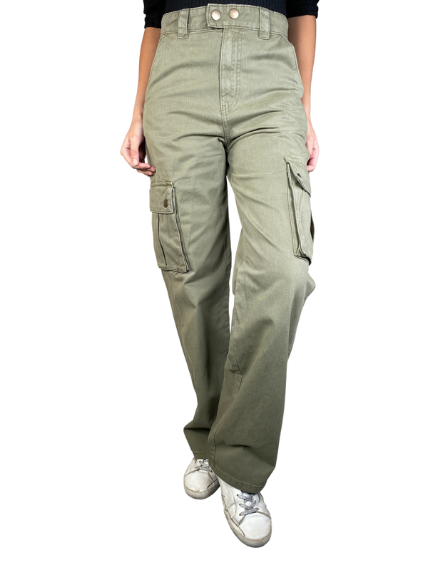 Pantalón Cargo Verde Militar