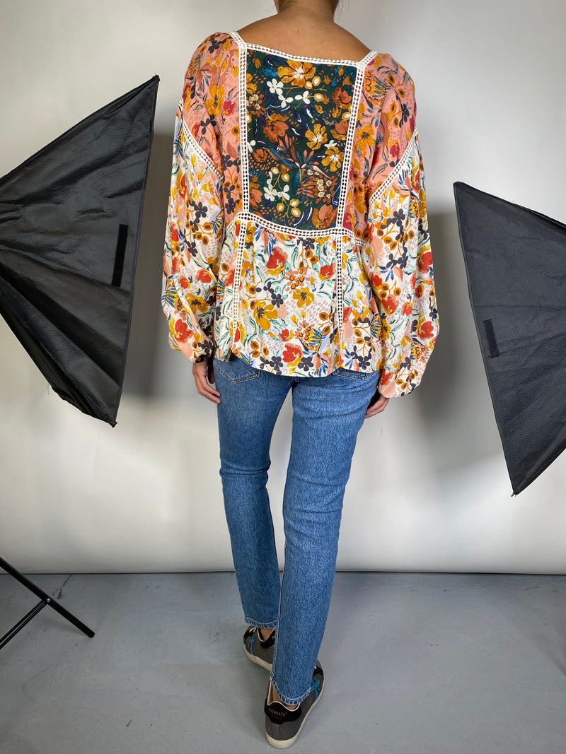 Blusa Estampada Flores