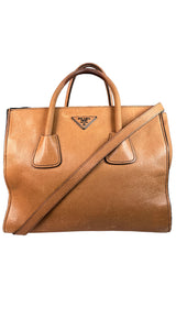 Prada Glace Calf Twin Pocket Tote